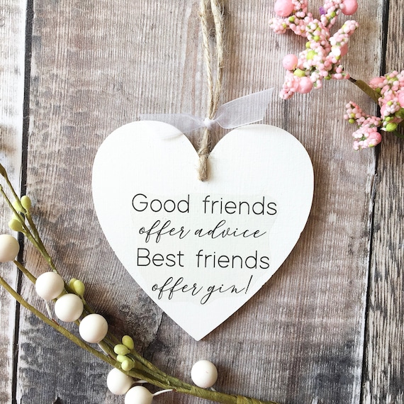 funny HANDMADE plaque friend friends 10cm It/'s always gin o/'clock