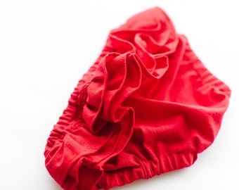 Ruffled bum bloomers, red  bloomers, diaper cover,4th of July, Valentine's day, Christmas bloomer, she Loves Her Mama