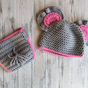 Elephant photo prop / baby costume / ready to ship / newborn photo/ photography