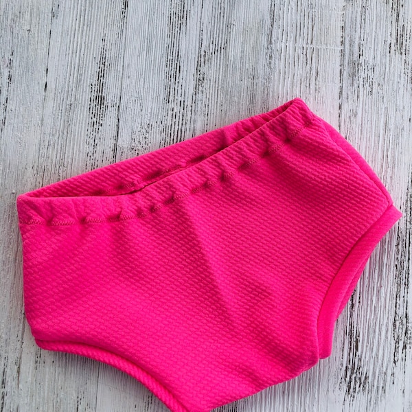 Baby girl shorties / bloomers / bright pink / valentine day / rodeo / summer shorties / ready to ship