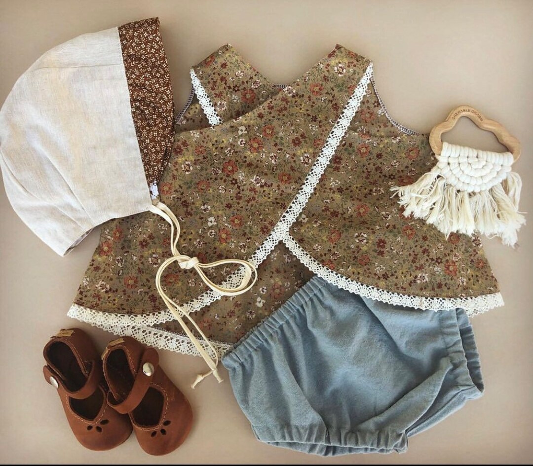 Baby Bloomers Dusty Blue Linen / Diaper Cover / Ready to Ship Etsy