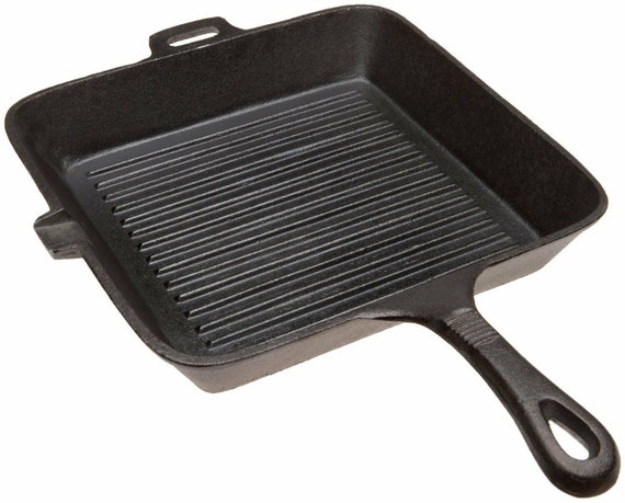 バーベキュー・調理用品 OLD MOUNTAIN OLD MEAL DISH Old Mountain Cast Iron Preseasoned Square Frying Skillet Cooking