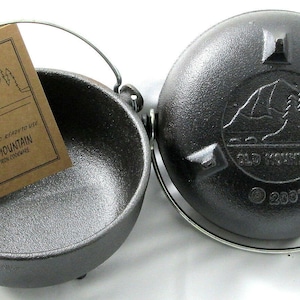 Old Mountain Cast Iron Preseasoned Square Frying Skillet Cooking