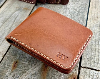 Personalized Kangaroo Leather Wallet, 4 Card Pockets, 1 Cash Pocket, Billfold Wallet, Bi-Fold Wallet, Custom Wallet, Gift For Men