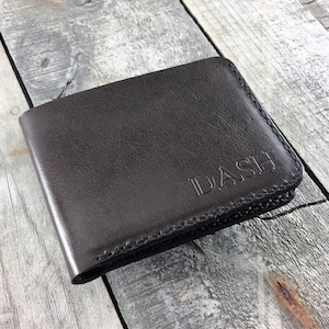 Handgefertigte personalisierte Känguru-Leder Brieftasche - 4 Kartenfächer, 1 Bargeldtasche - Australische Lederbrieftasche