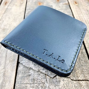 Portefeuille à deux volets personnalisé en cuir de kangourou, grand portefeuille en cuir, respectueux de l'euro, fabriqué en Australie, cuir pleine fleur, portefeuille fabriqué à la main