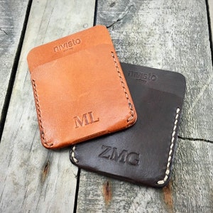 Portefeuille minimaliste en cuir de kangourou - Fin, durable et personnalisé avec personnalisation gratuite - Transportez vos essentiels avec style
