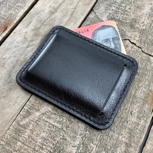 Leder Kartenhalter, Personalisierung, Australian Made, Geldbörse, Dünnes Leder Portemonnaie, Schmaler Kartenhalter