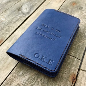 Capa de couro personalizada para notebook, bolsa para notebook, capa de passaporte, presente de aniversário de couro, presente de viajantes, carteira de viagem de couro