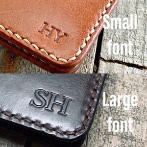 Cartera plegable de piel de canguro hecha a mano para hombre: cartera de piel fina, elegante y duradera, regalo perfecto para hombre, diseño clásico imagen 7