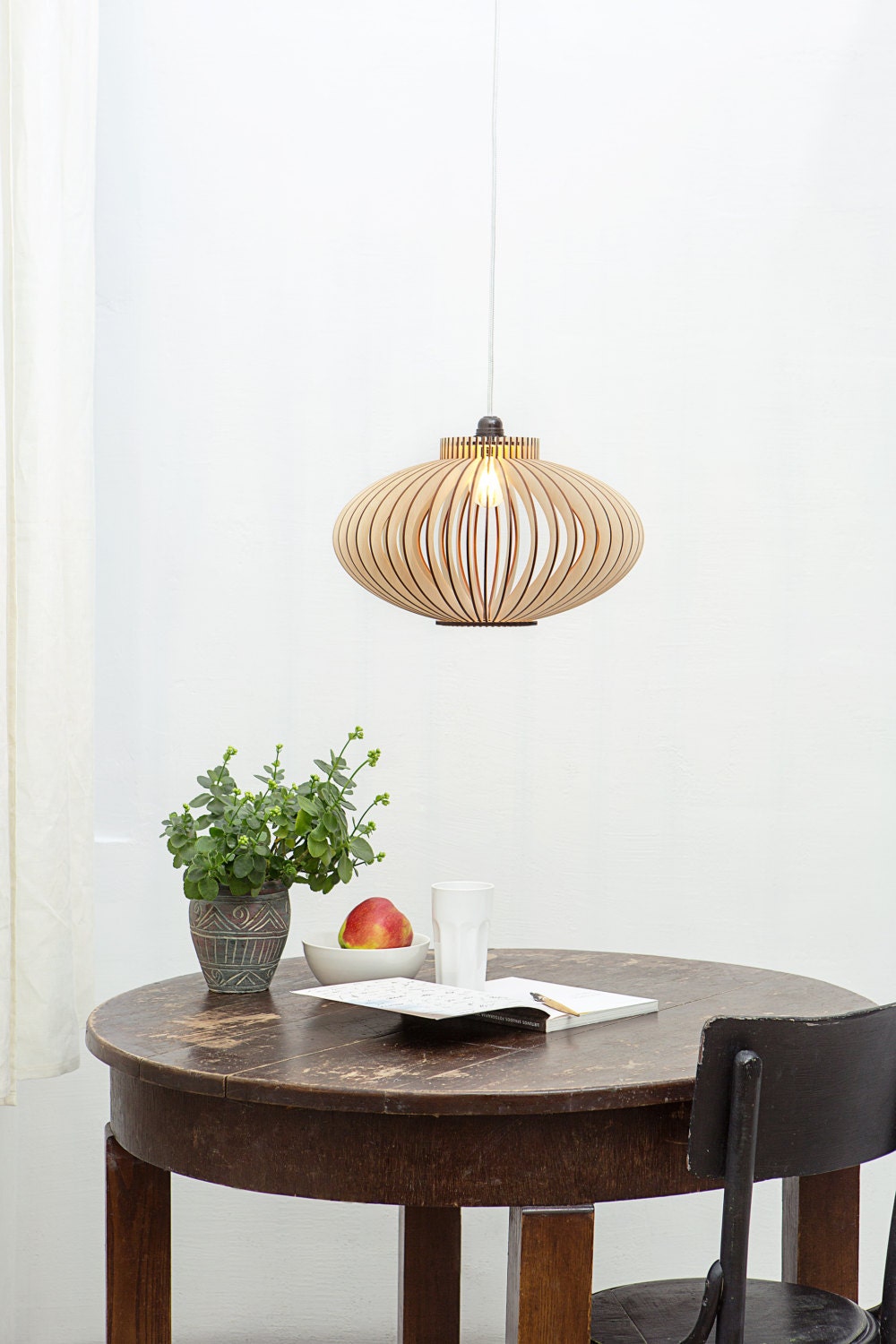 style Scandinave, Lampe en Bois, Éclairage Au Plafond de Cuisine, Salle à Manger Londres M