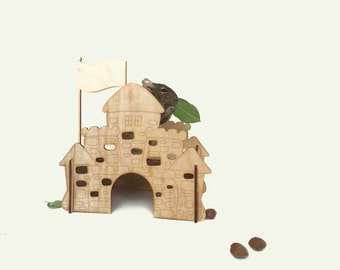Meerschweinchen-Haus / Haus / personalisierte Zwerghamster Haus / Haus / kleine Tiere spielen Haus / Haus für Mäuse / Laborratte / Zwerghamster