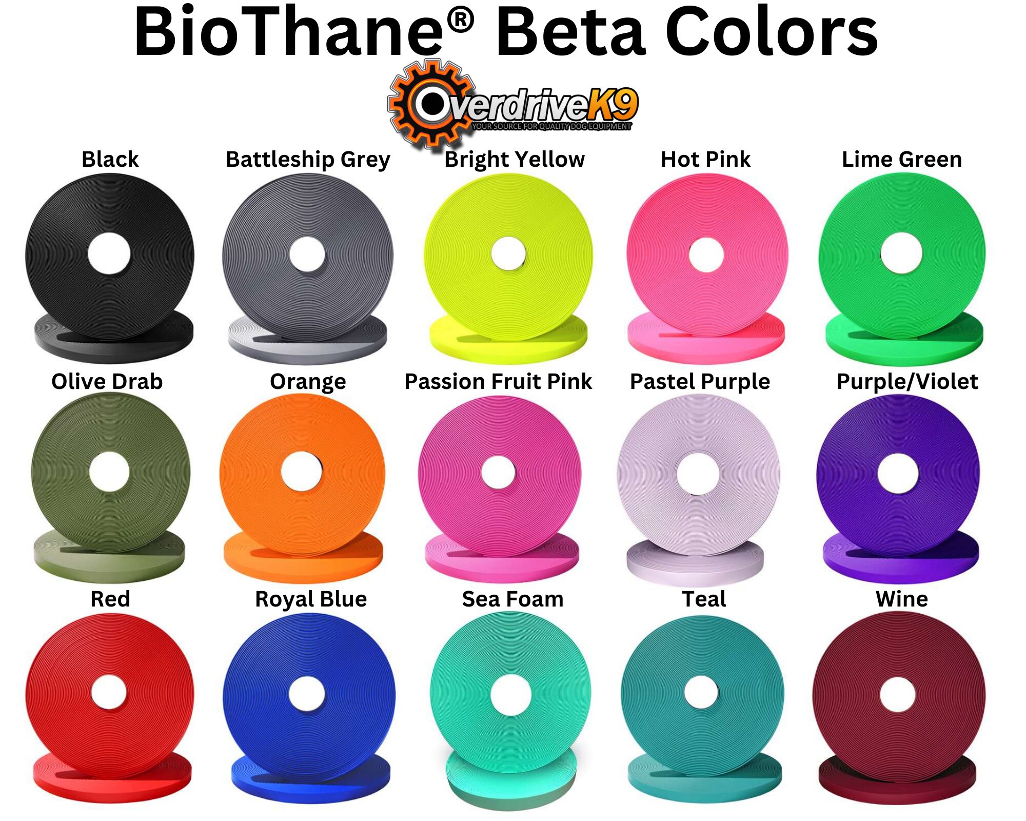 3/8 Biothane Beta Leash 