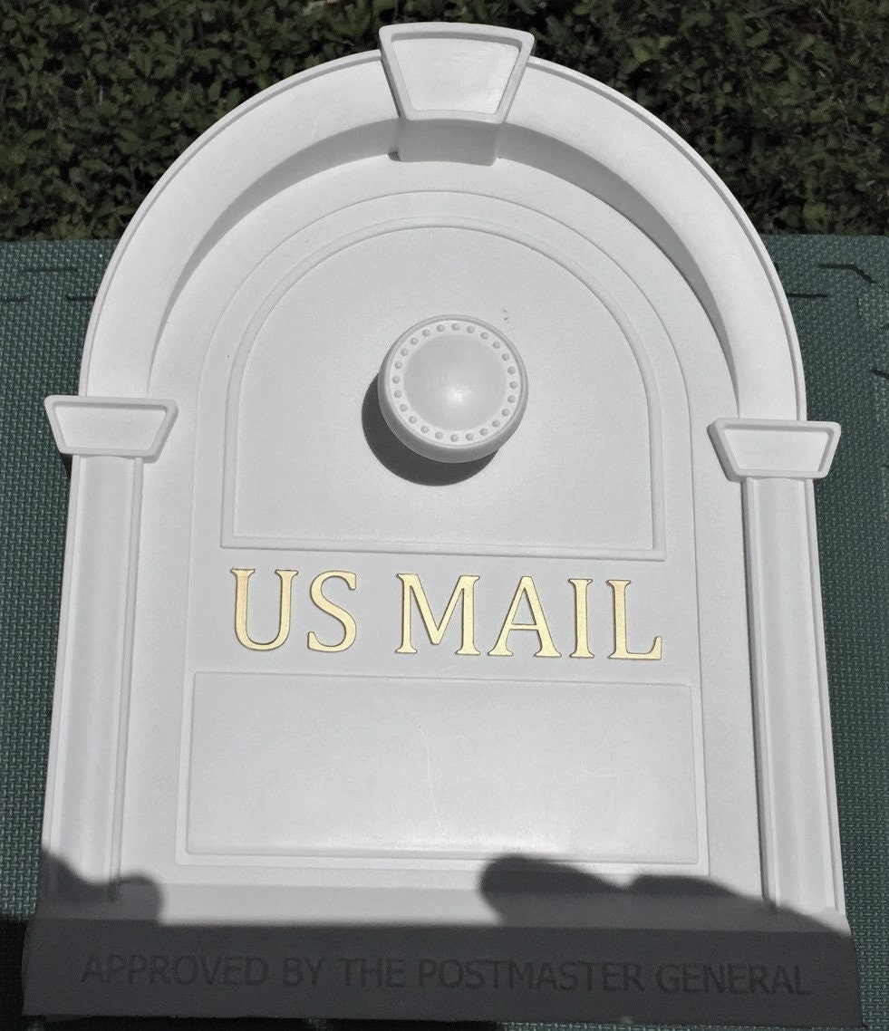 Mailbox With Address Tiles. Tiles Are Permanently Affixed to Both Sides ...