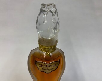 1960's-1970's 94% Full, Shalimar Parfum Extrait, 1/2 OZ OZ/15ml, Rosebud Glass Stopper, Vintage Niche Perfume, Read Item Description