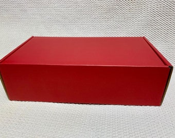 50-100 Pack Empty Shipping Box 7" X 4" X 2" Corrugated Box  Wedding Red Gift Box Packing Folded Box Cardboard Box