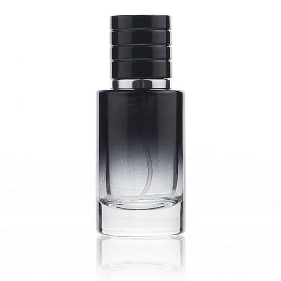 1.7 OZ 50ml Black Glass Empty Refillable Perfume Bottle, Atomizer Spray  Bottle