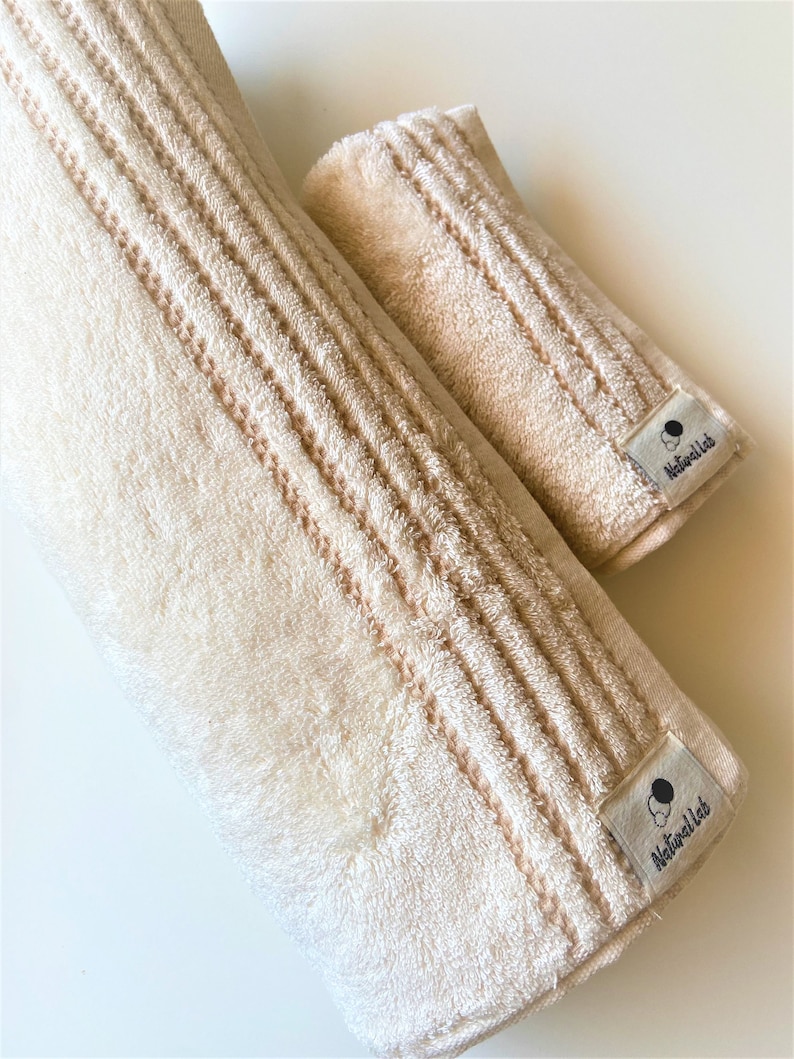 Organic cotton bath towel//Gift for her// New born gift//Toxic free// No chemical//No dye image 3