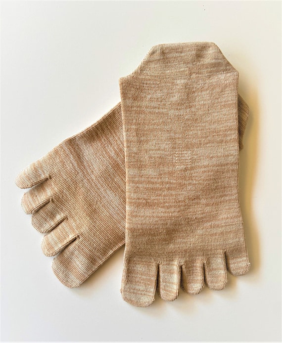 Calcetines de algodón 100 con cinco dedos para mujer, medias informales  cómodas y cálidas con dedos