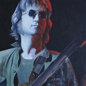 Pintura de John Lennon, impresión de 18 x 24, póster artístico de retrato