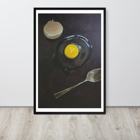 Raw Egg Still Life Wall Art | 24x36 best Fine Art Print