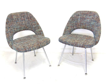 MCM Eero Saarinen for Knoll Chrome Pair of Chairs- More Available