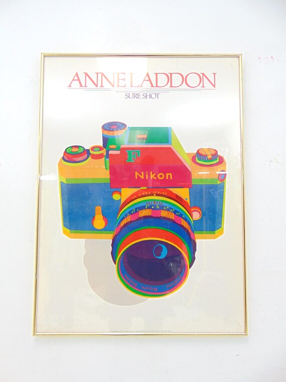 Anne Laddon Vintage 1981 Lithograph Poster Nikon Camera - Etsy