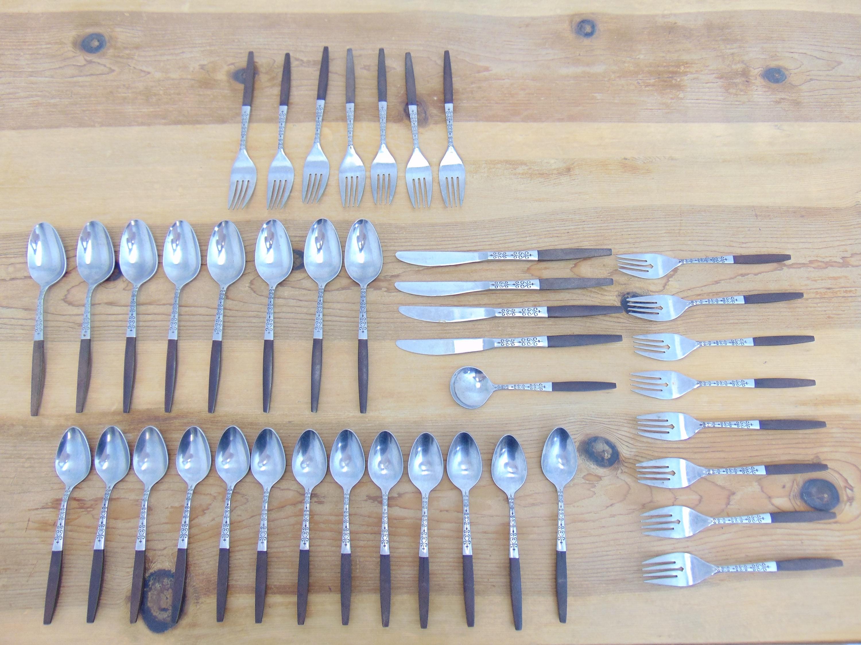 thumbnail image 2 of Interpur Jardinera Stainless Steel Flatware - Made In Japan - Your Choice! 2 of 6