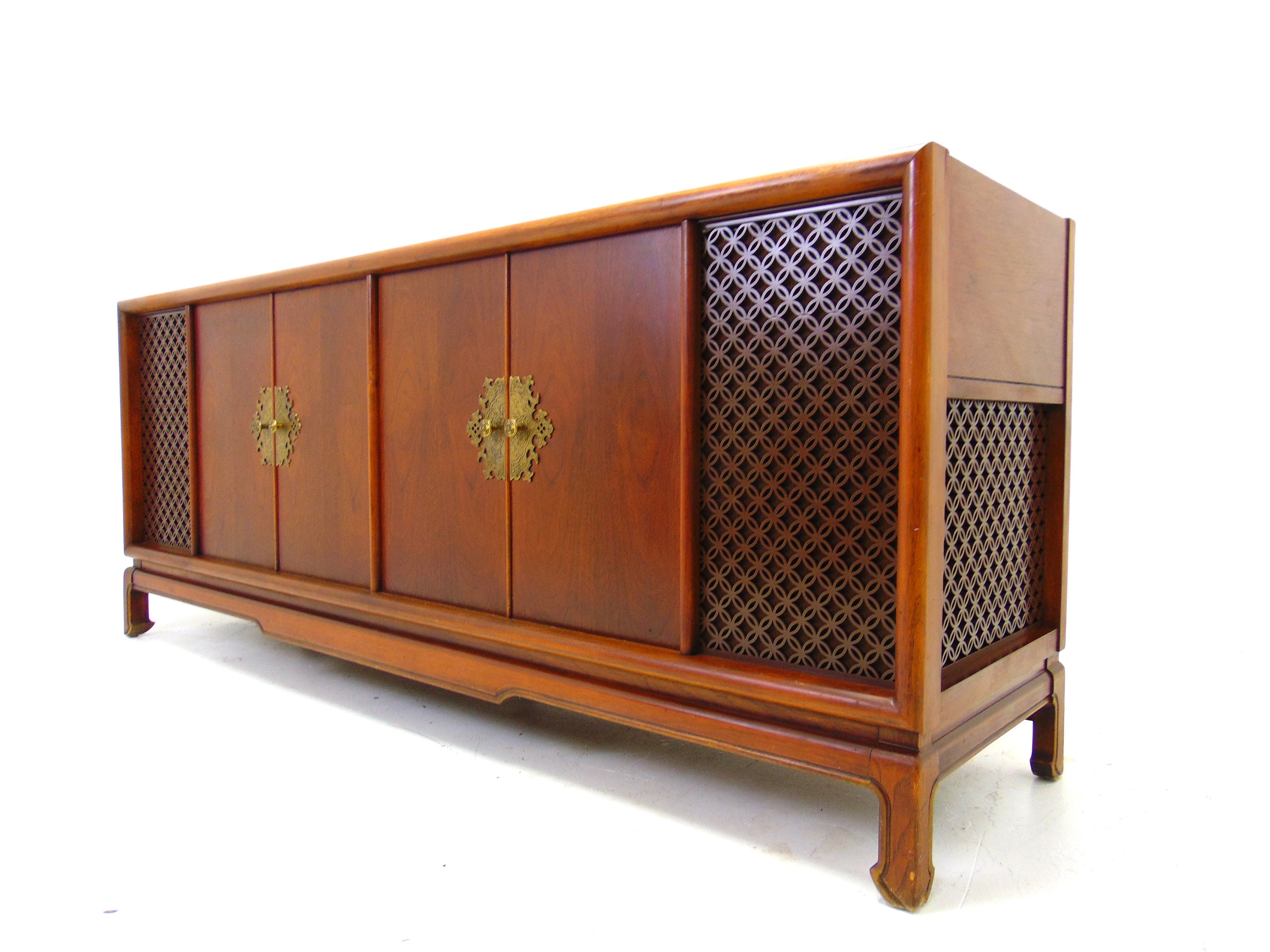 Magnavox Mid Century Walnut Stereo Console - Etsy