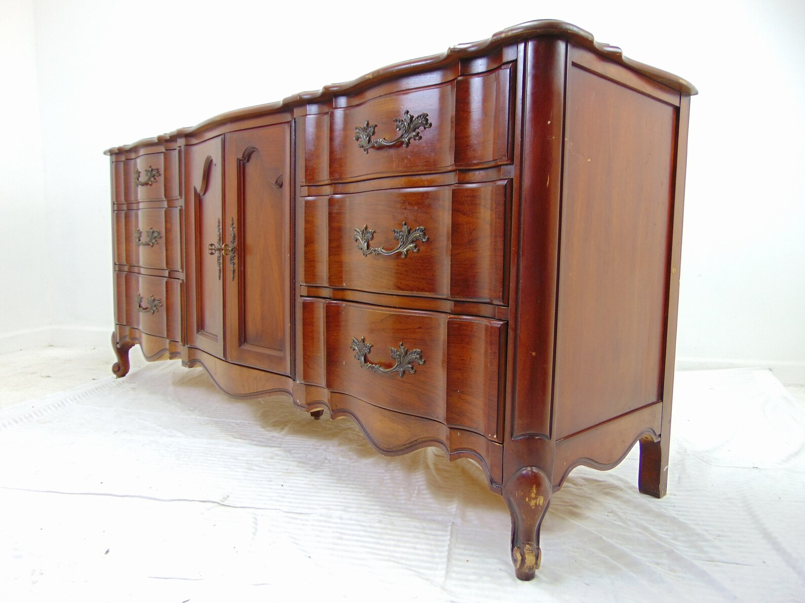 Vintage French Provincial Style Dresser by White Fine Furniture Etsy