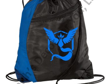 Unisex Pokemon School Drawstring Instinct Mystic Book Backpack Sports Gym PE Bag 