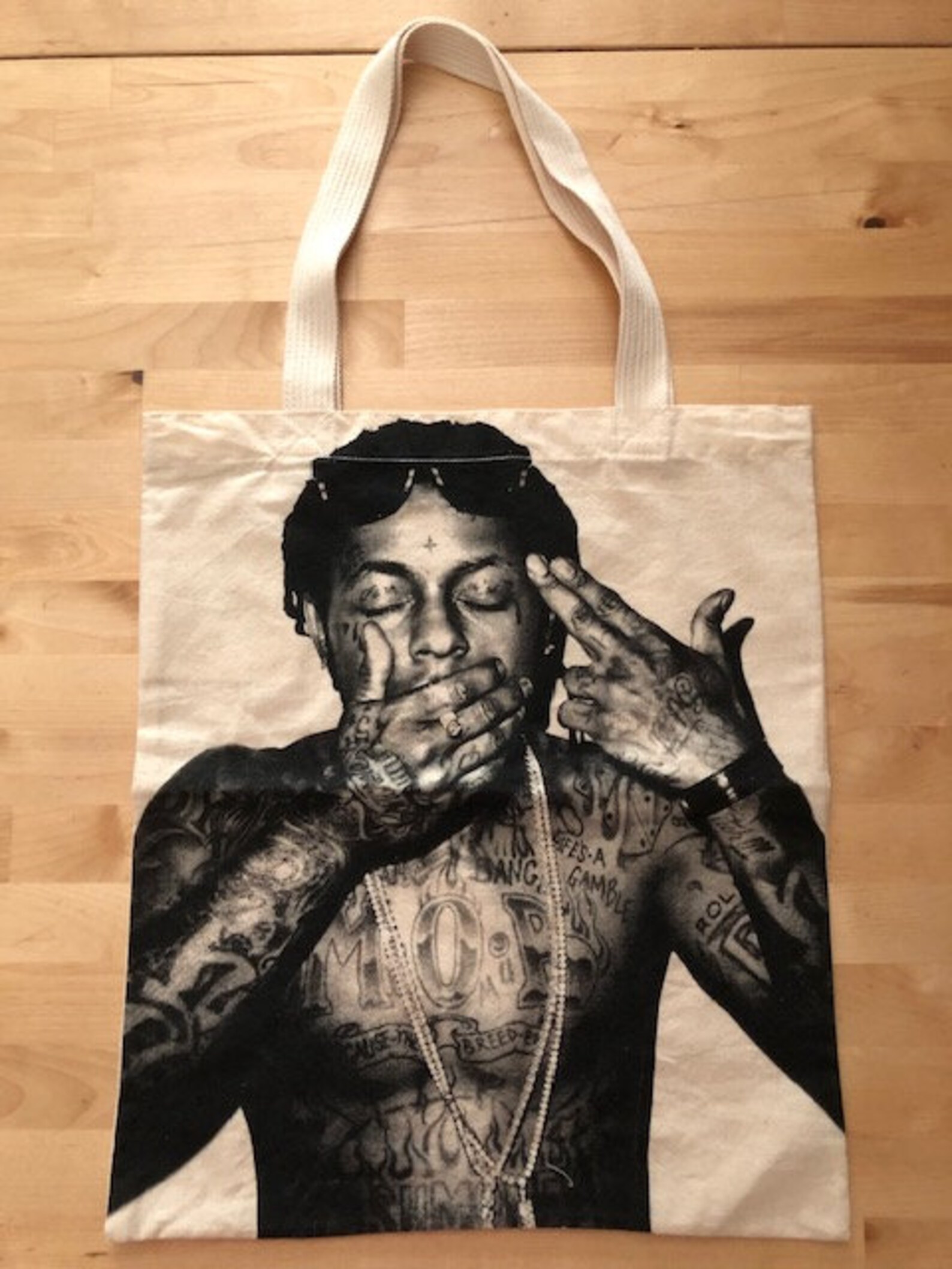 Lil Wayne Cotton Canvas Tote Bag Etsy