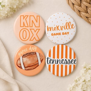 Tennessee Game Day Pin Buttons | Tennessee Accessories