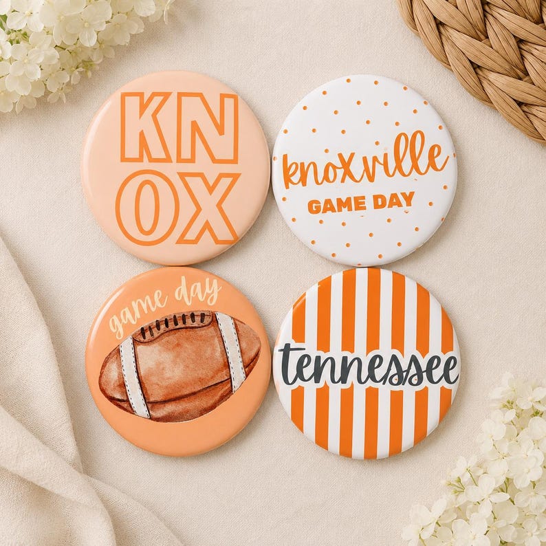 Tennessee Spieltag Pin Buttons | Tennessee Zubehör Bild 1