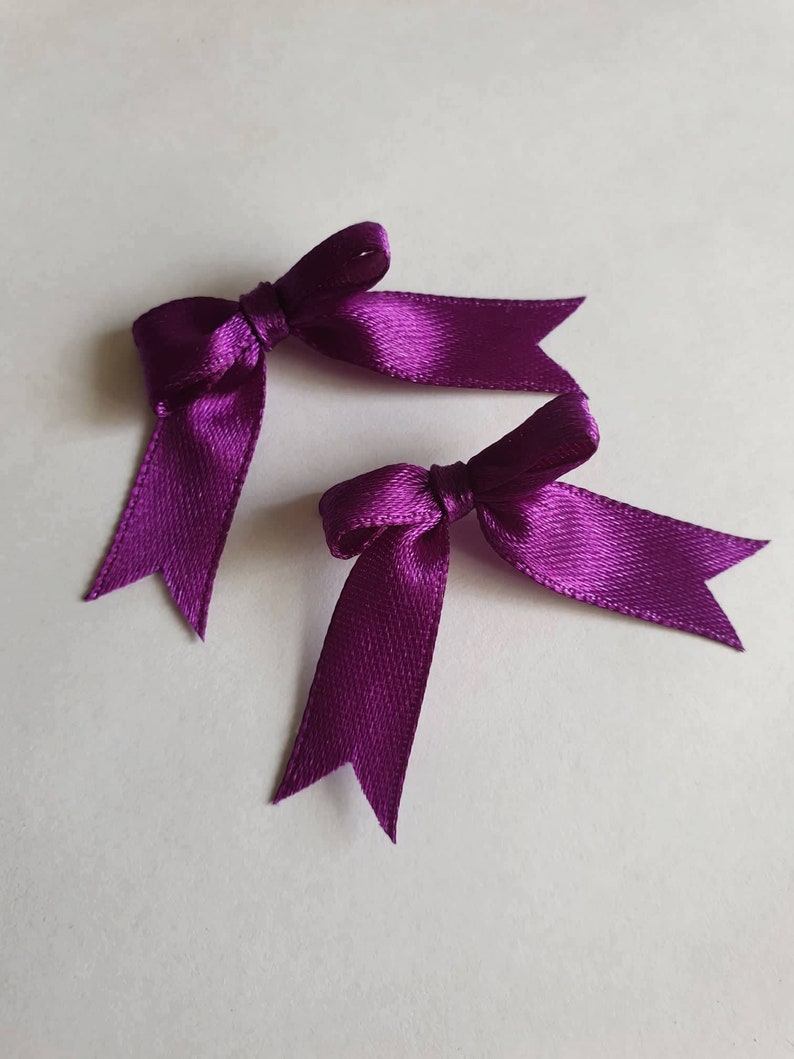 50 100 Eggplant Mini 9mm Satin Ribbon Bows Applique Etsy 50 100 Eggplant Mini 9mm Satin Ribbon Bows Applique Etsy