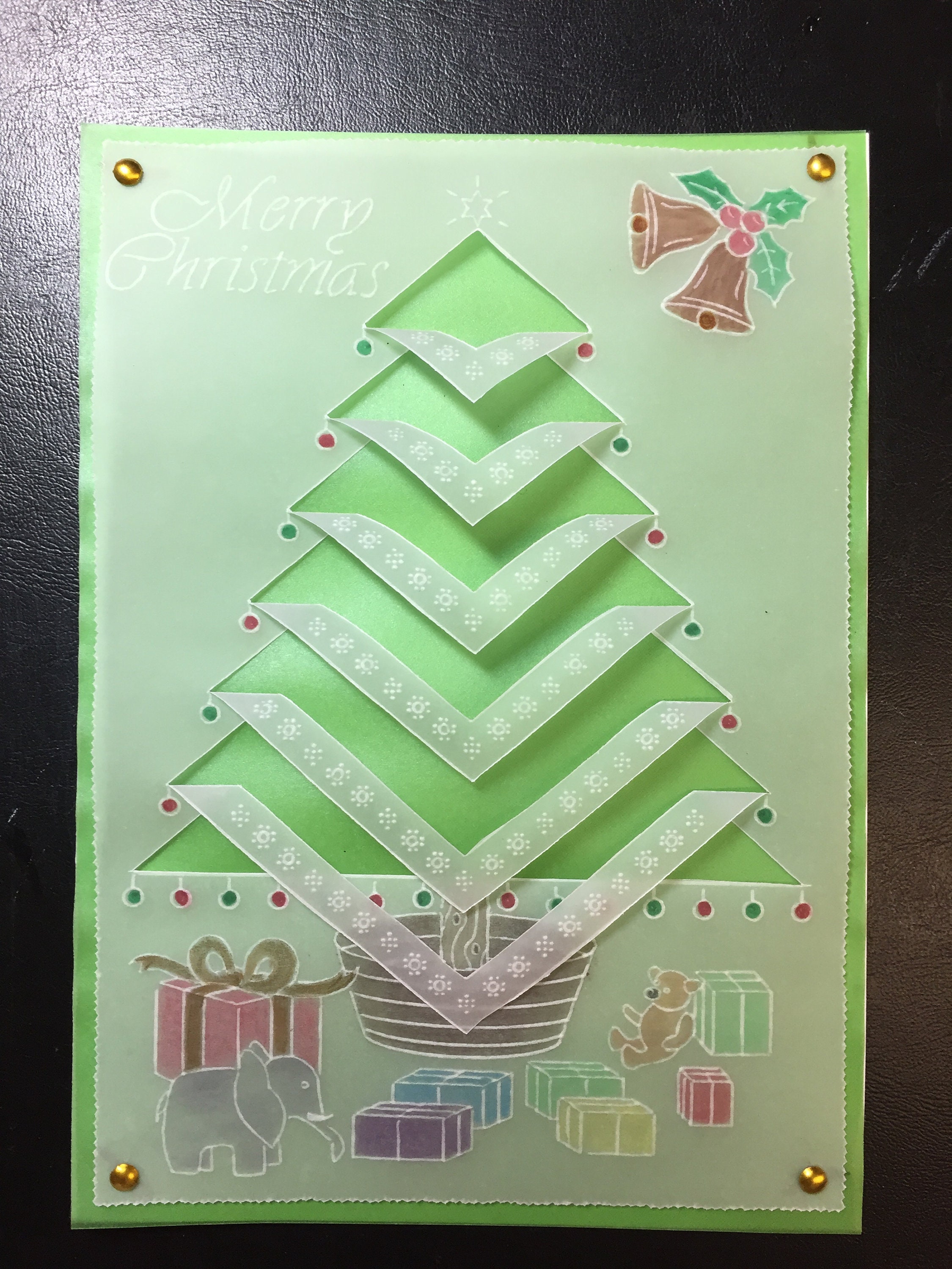 Christmas Card Blank Inside Etsy
