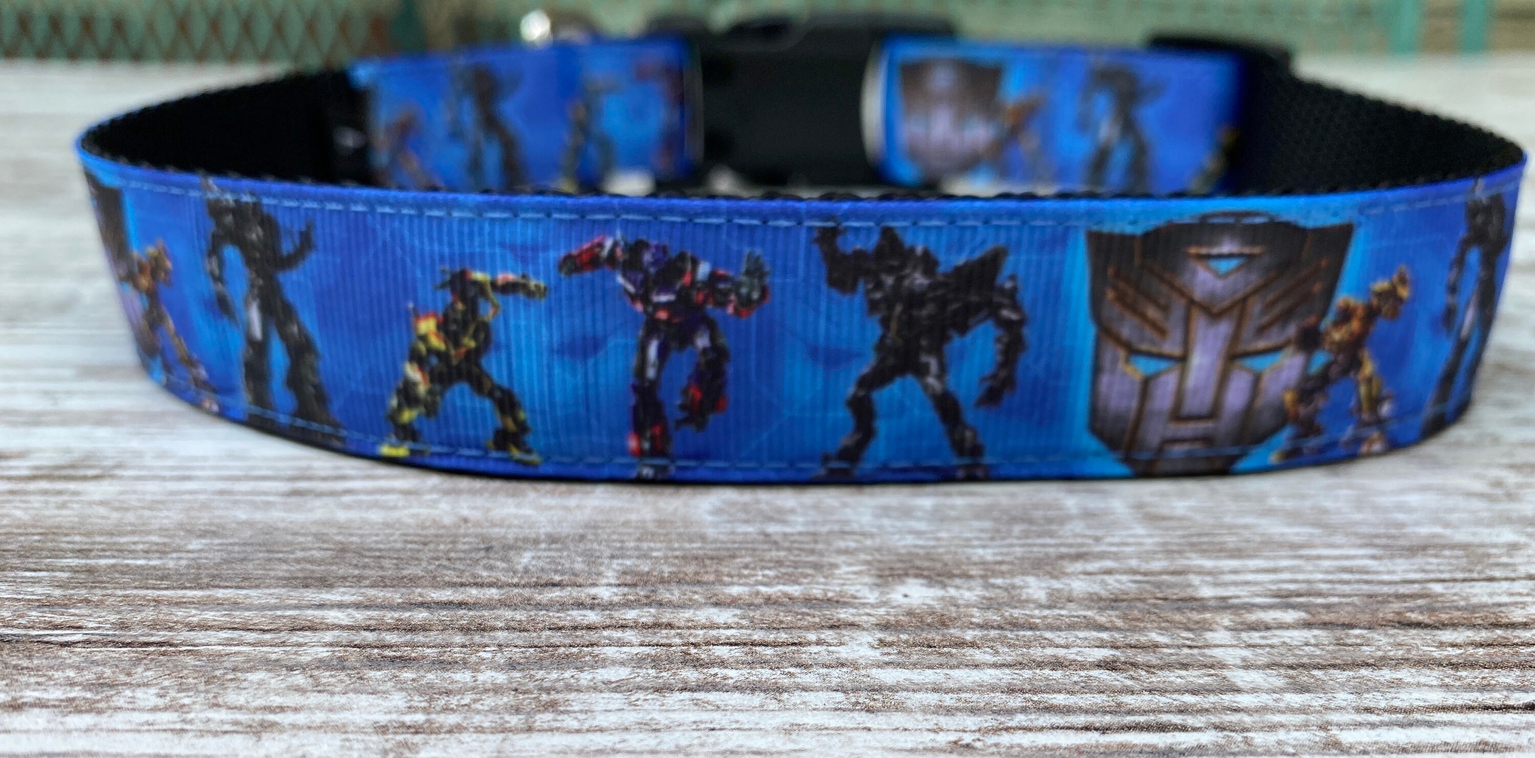1 wide L Transformers Dog Collar 1523 Etsy