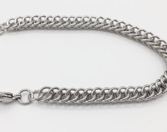 Chainmail Bracelet - Stainless Steel Half Persian Weave