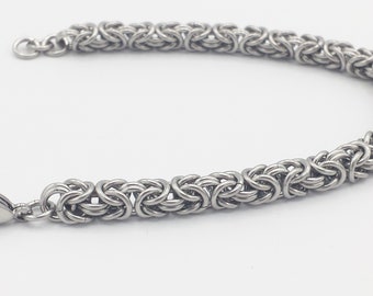 Chainmail Bracelet - Stainless Steel Byzantine Weave