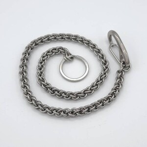 Cadena de acero inoxidable para billetera con malla de malla tejida de Jens Pind