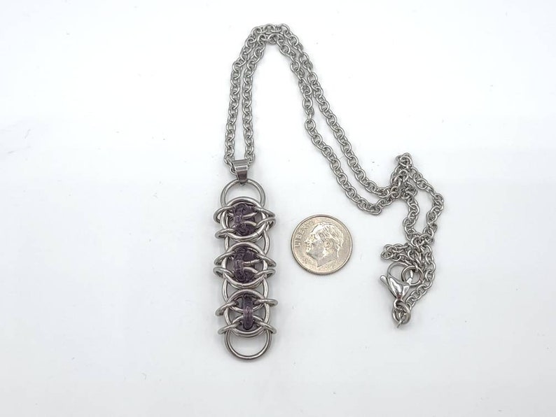 Celtic Visions Chainmail Pendant and Chain Etsy