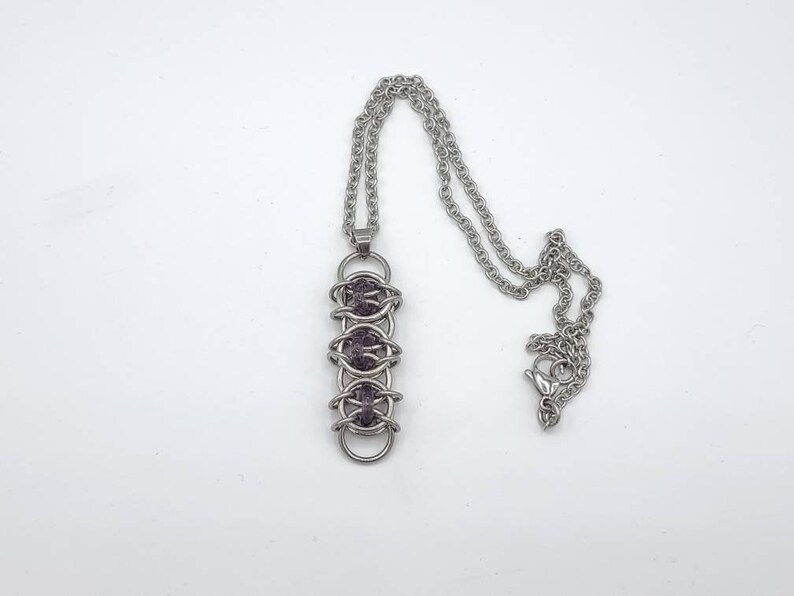 Celtic Visions Chainmail Pendant and Chain Etsy