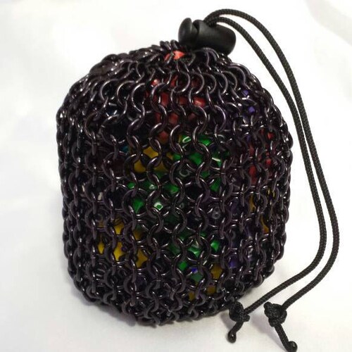Chainmail Dice Bag Rainbow Large Etsy