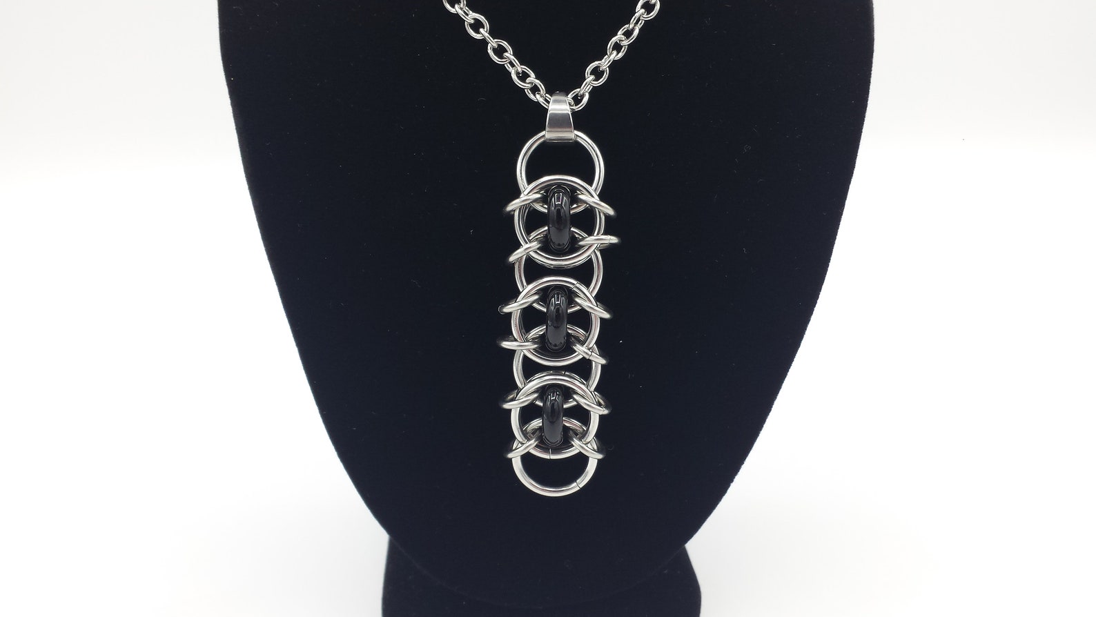 Celtic Visions Chainmail Pendant and Chain Etsy