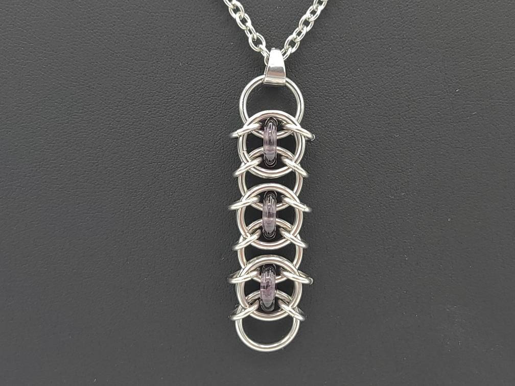 Celtic Visions Chainmail Pendant and Chain Etsy