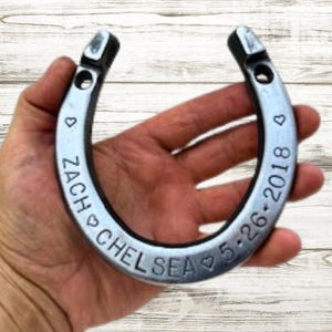 Engraved Horseshoe-Western-Home-Wall Art Decor-Wedding-Anniversary-Home-Good Luck Gift