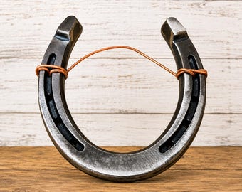Lucky Horseshoe Wall Art: Rustic Farmhouse Decor, Equestrian Gift