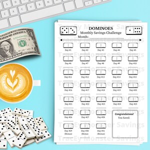 Dominoes Monthly Savings Challenge | Dominoes Savings Challenge | Dominoes| Monthly Savings Challenge | Savings Challenge | Domino | Saving