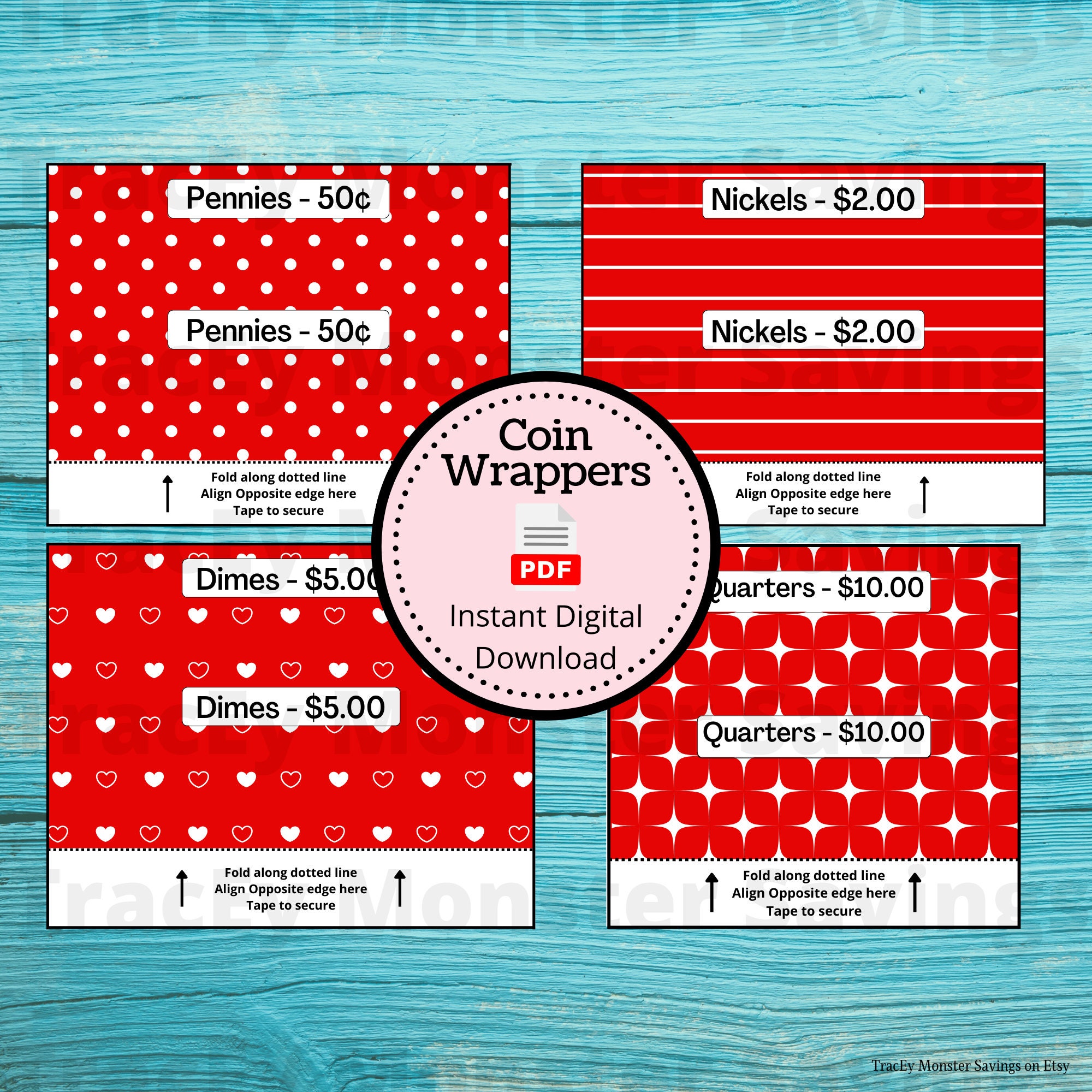 Wrapper Free Printable Coin Wrappers Wrapper Free Printable Coin Wrappers
