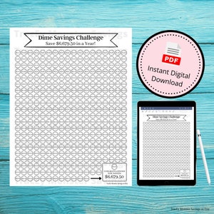 Dime Savings Challenge | Dime Challenge | Yearly Savings Challenge | Savings Challenge | 365 Day Savings Challenge | One Year Challenge